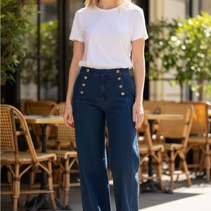 Old Navy Blue Wide Leg Jeans